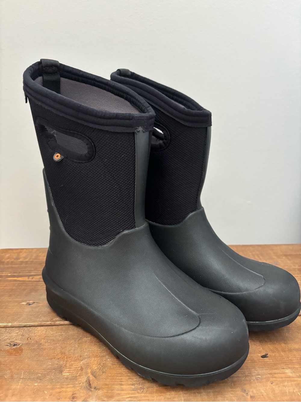 Bogs Kids Neo Classic Black Waterproof Pull-On Winter Snow Boots size 3